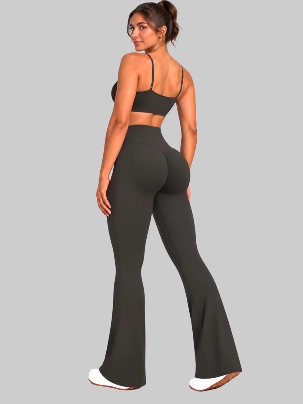 Sunzel Sunzfly Invisible Butt Scrunch Flare Leggings Mini Flared Yoga pants S